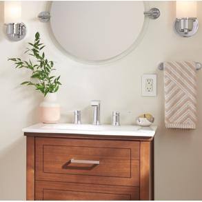 8 in. Widespread Double Handle Bathroom Faucet in Chrome 2-Pack K42189