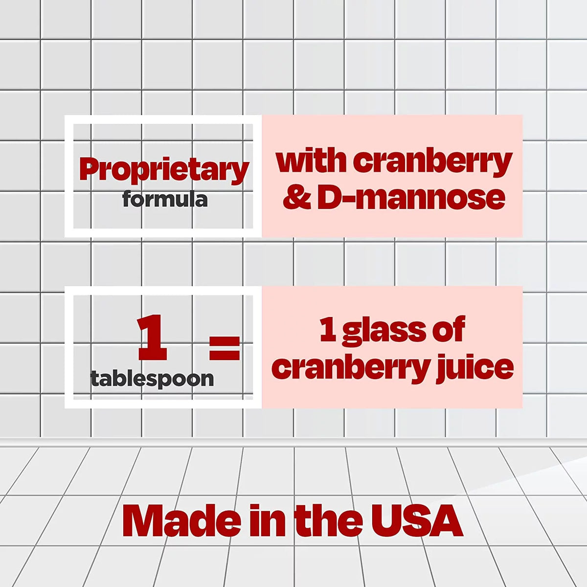 4 Pack Cranberry Flavor 7.6oz Each Urinary Health T55895