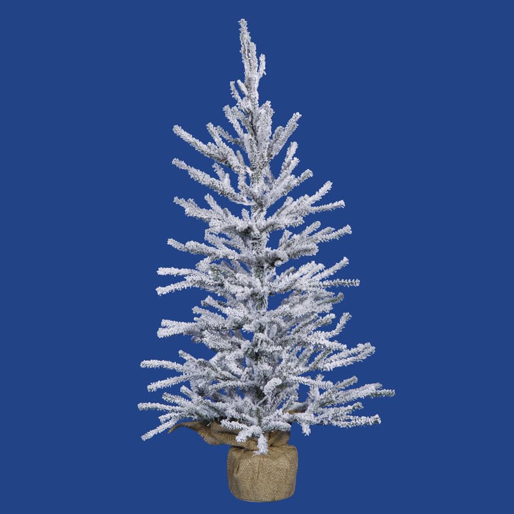 Flocked Angel Pine Artificial Christmas Tree H2658