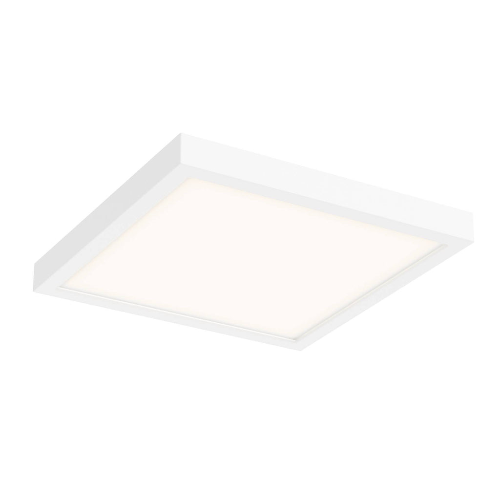 Satin Nickel LED Square Flush Mount R7027