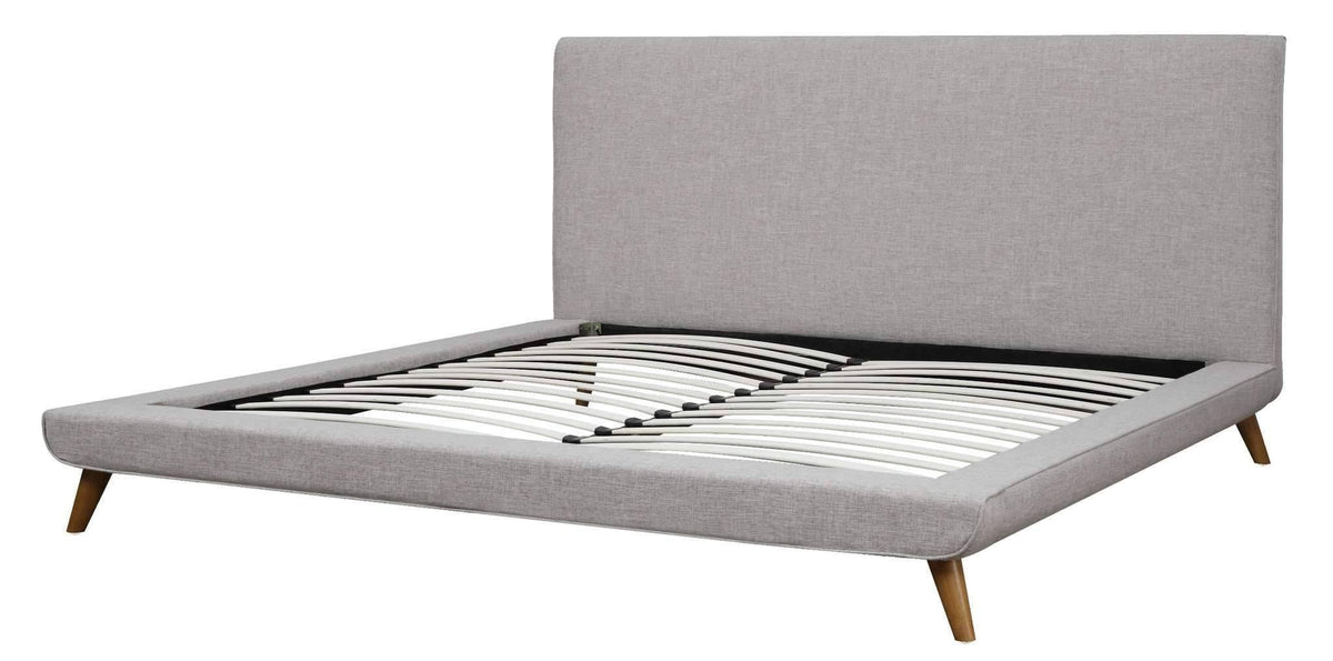 Grey Linen Full Bed N398