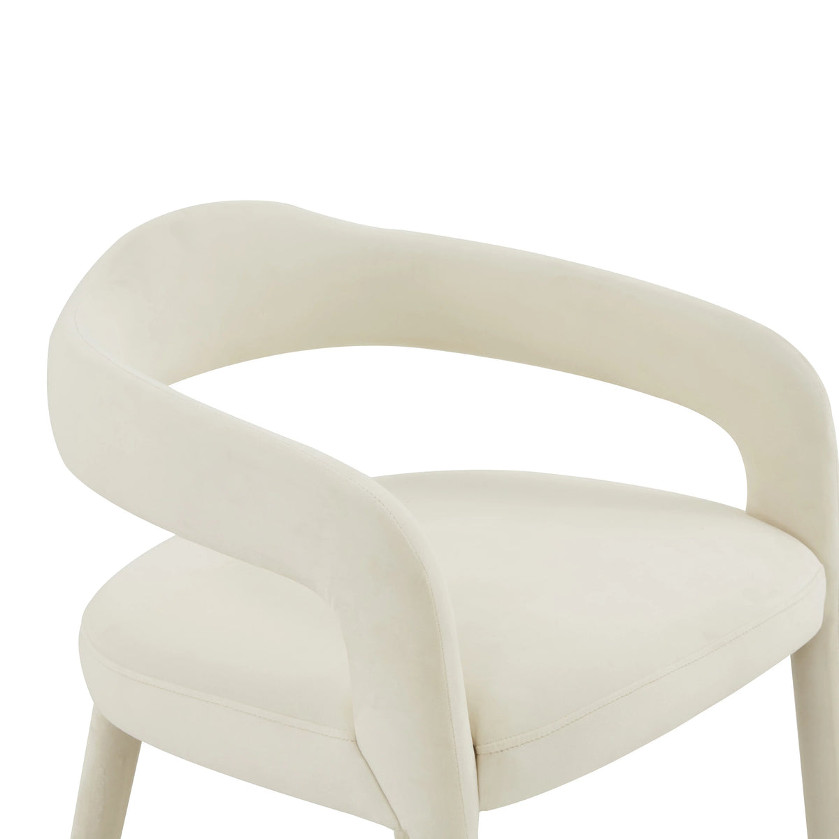 Cream Velvet Dining Chair Z5503