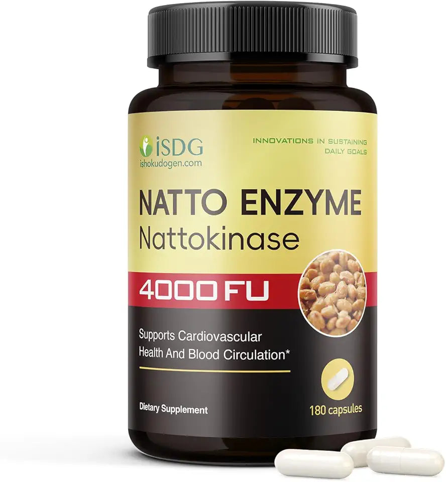 Vegan Non-GMO Nattokinase 180 Capsules S8842