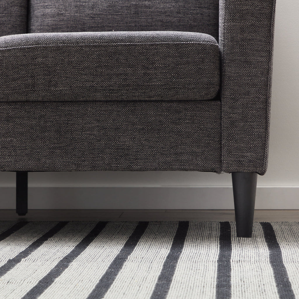 Charcoal Fabric Upholstered Sofa R686