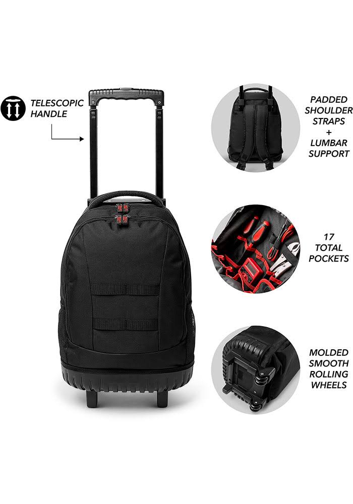 Brown Wheeled Backpack V645
