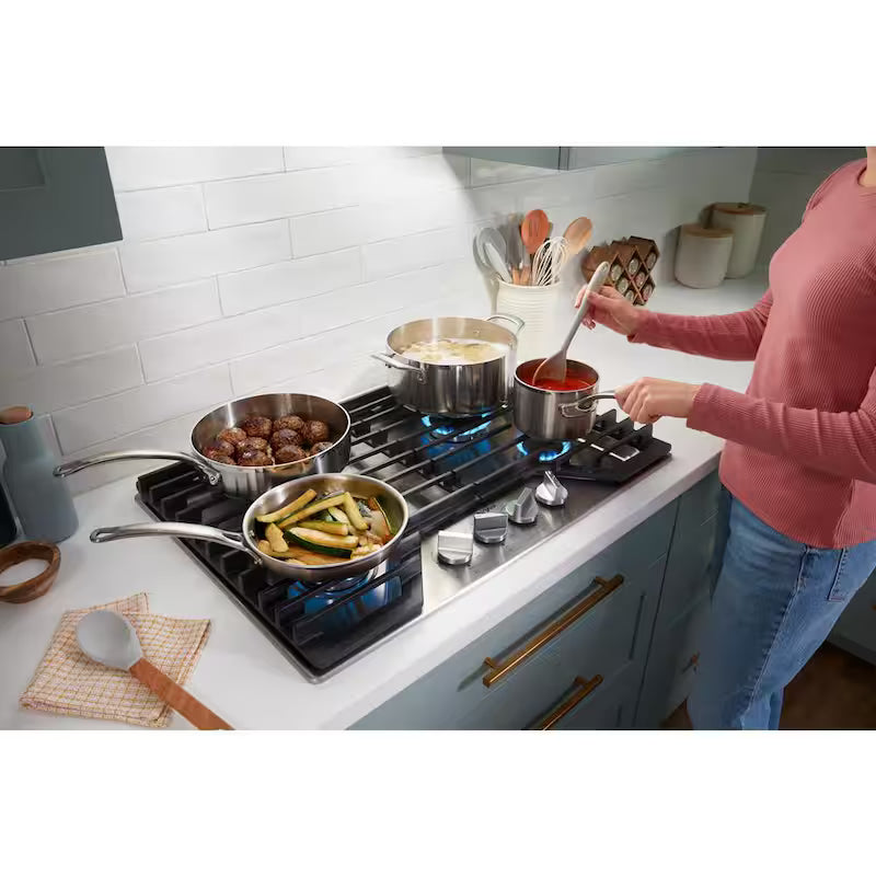 White 4-Burners Recessed Gas Cooktop C462886