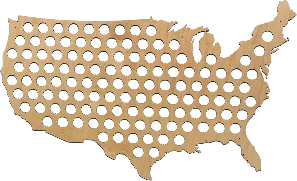 Large Maple Beer Cap Map A44361