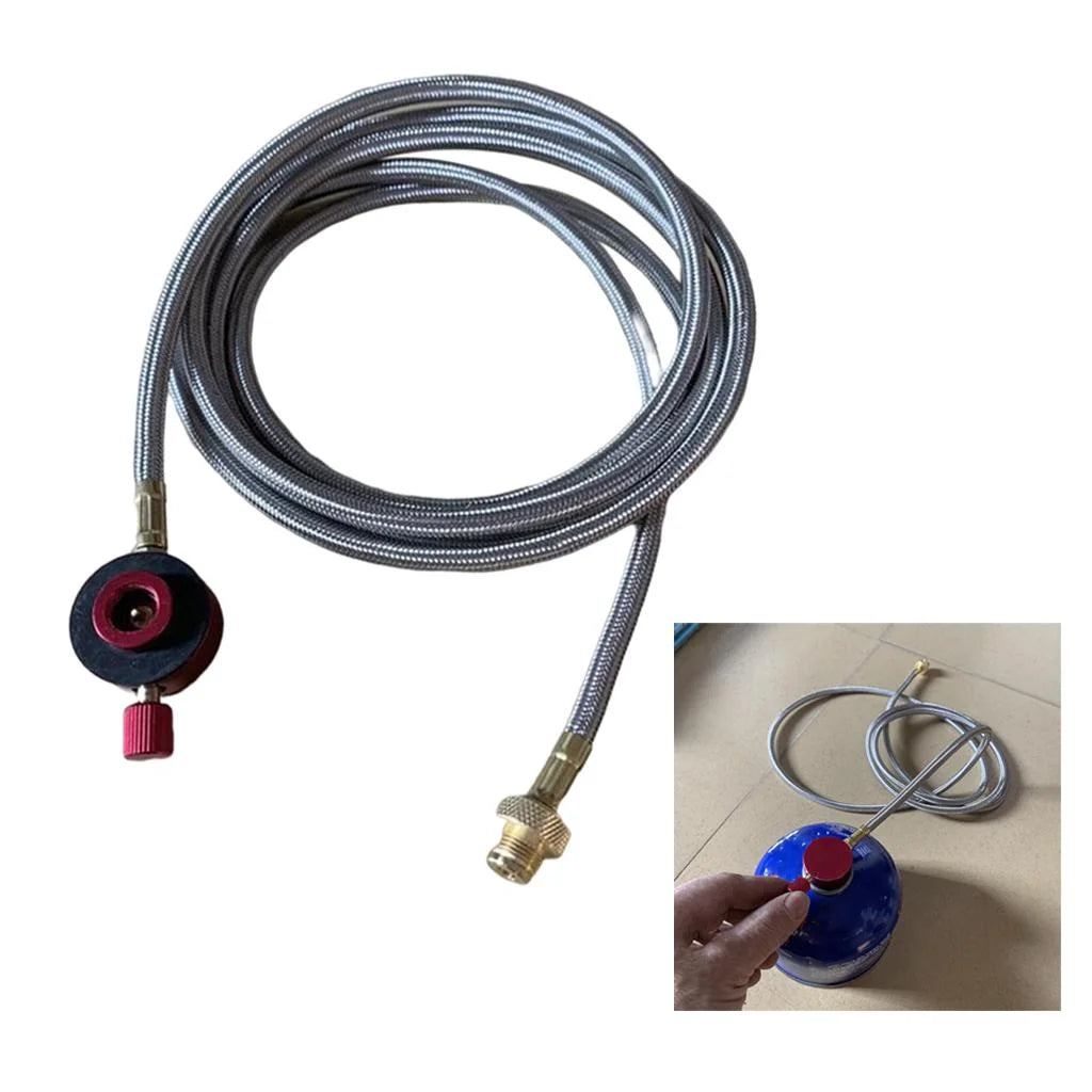 Camping Gas Refill Adapter with Burner Connector Hose M831