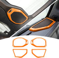 4PCS Car Roof Speaker & A Pillar Speaker Cover Trim Interior Accessories (Pink) K756392