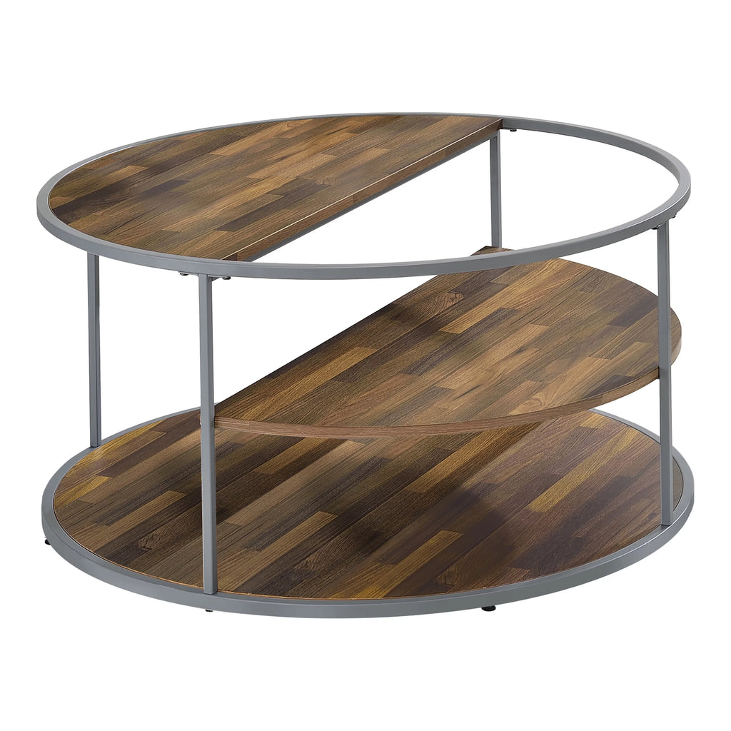 2-Piece Gray Coffee Table Set P1040