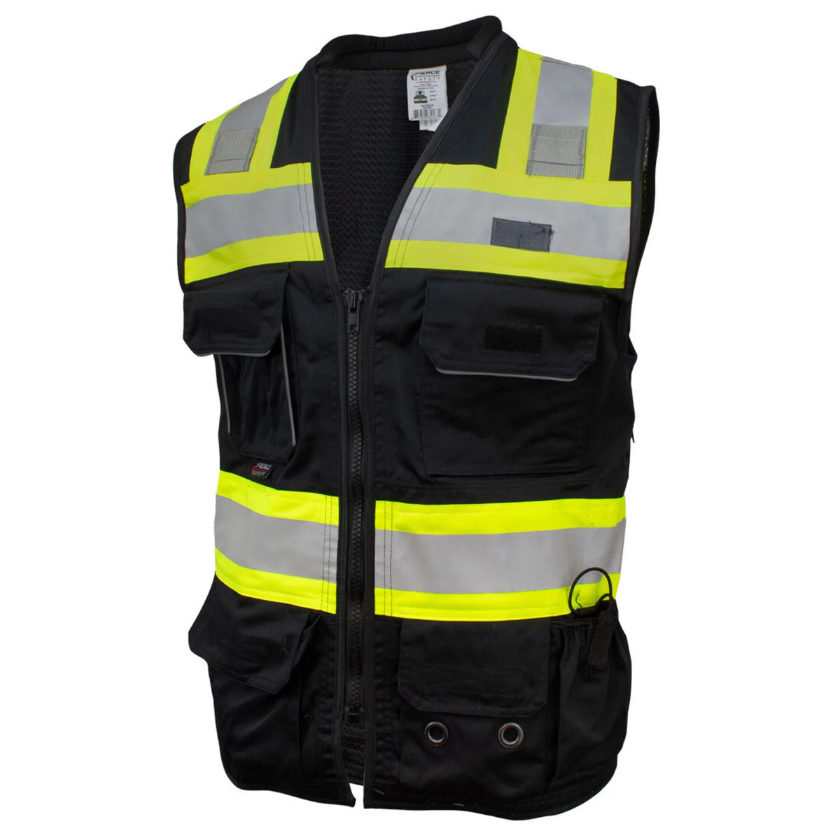 Black Surveyors Class 1 Vest with Tablet Pocket T187