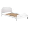 Solid Wood Twin Bookcase Bed - White Q71975