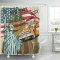 Yellow Shower Curtain 66x72 inch Q3136