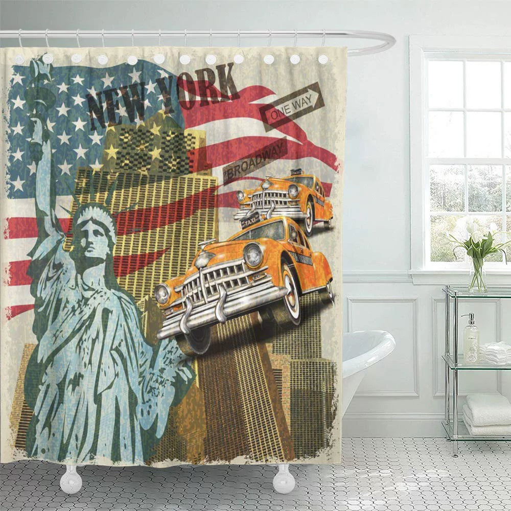 Yellow Shower Curtain 66x72 inch Q3136