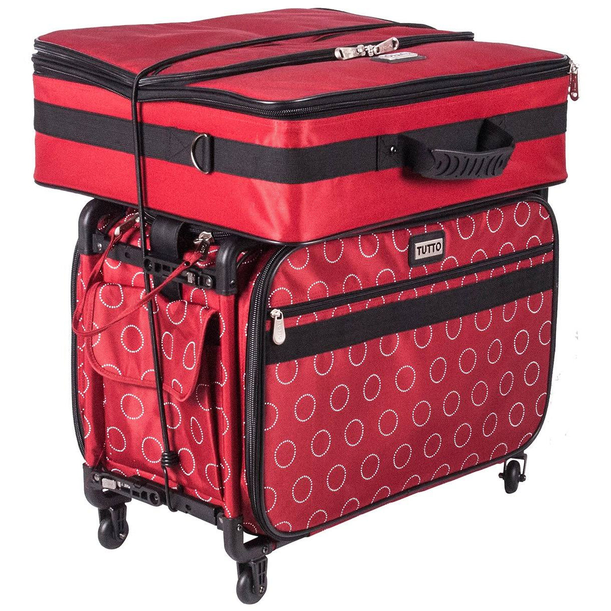 Red 23"X15"X12" Machine on Wheels Case N523