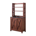 Rustic Wood Multi-Storage Baker Rack K538