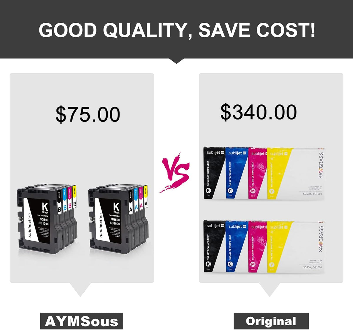 Sublimation Ink Cartridge 4-Pack F870997