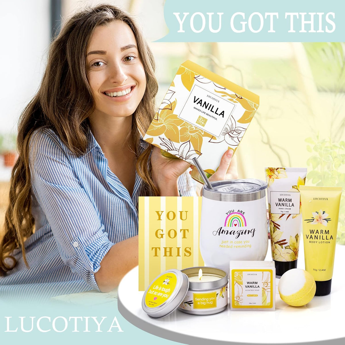 Warm Vanilla Bath and Body Gifts Set Z39278