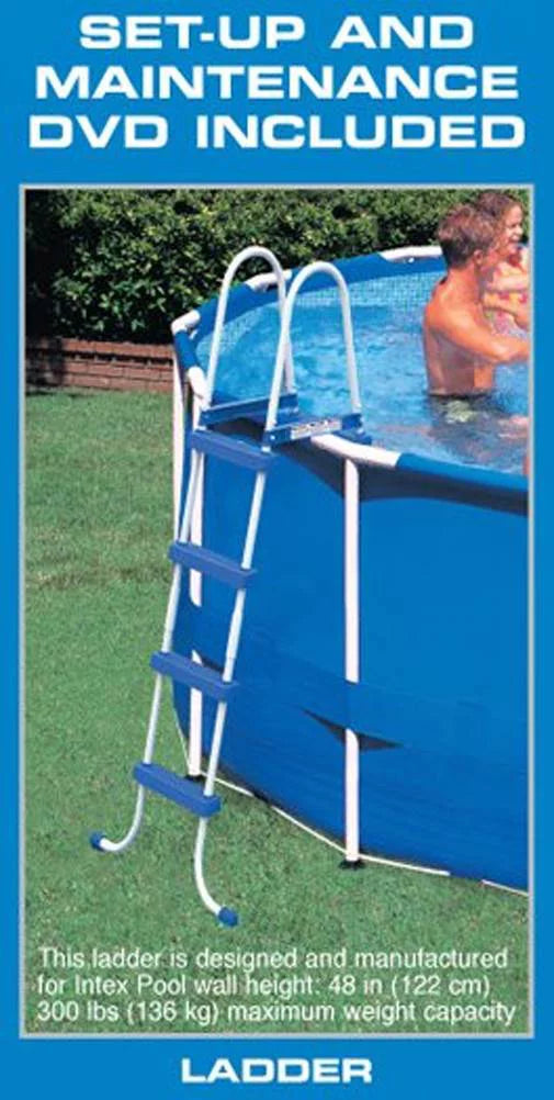 18ft x 48in Round Metal Frame Above Ground Swimming Pool Set G720