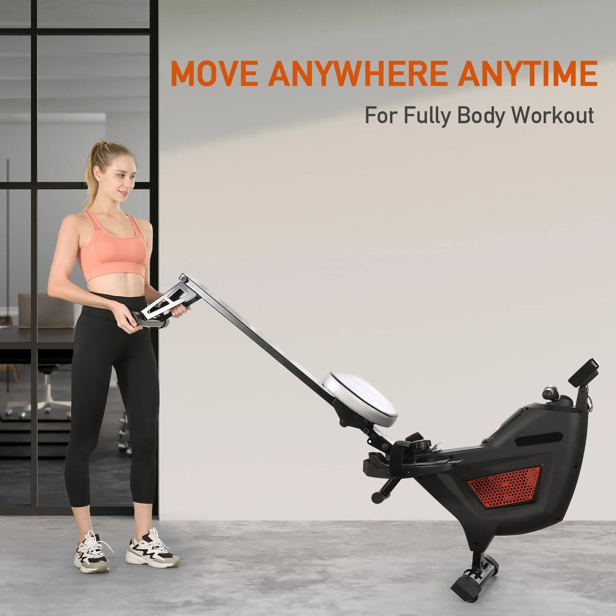 Folding Magnetic Air Rowing Machine R415
