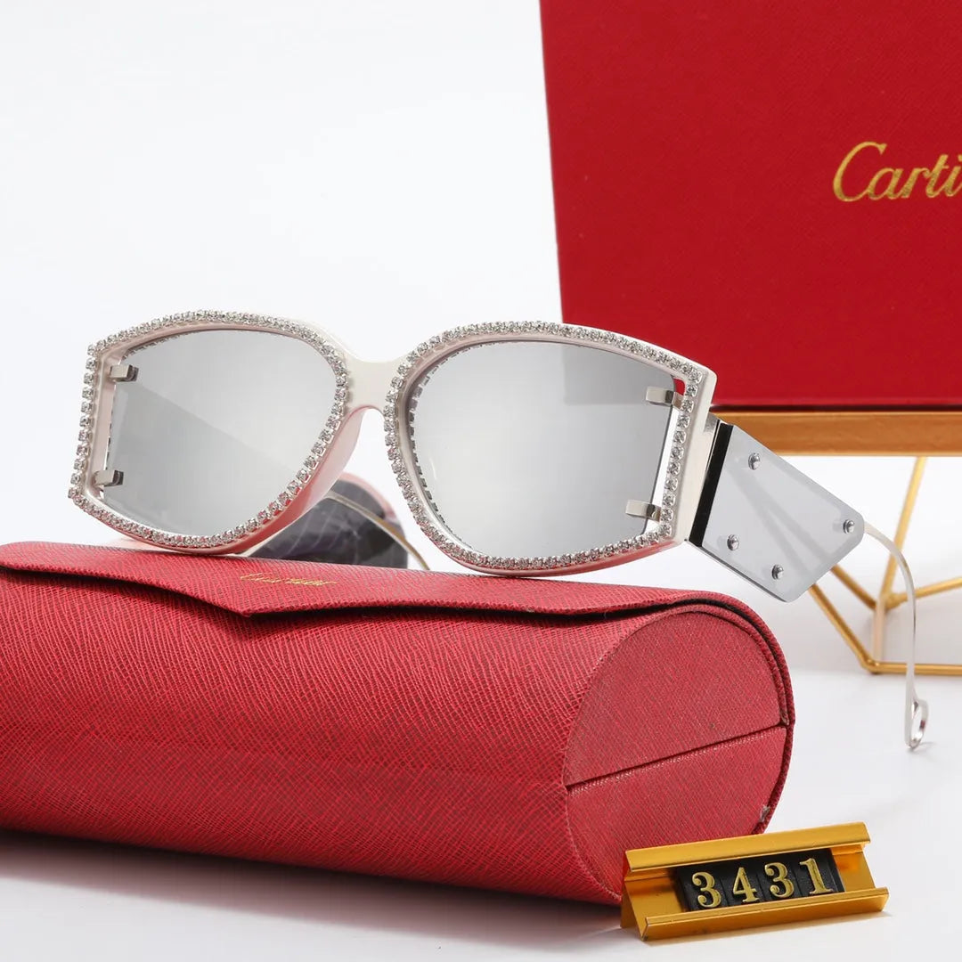 Luxury Rhinestone Polarized Sunglasses B887