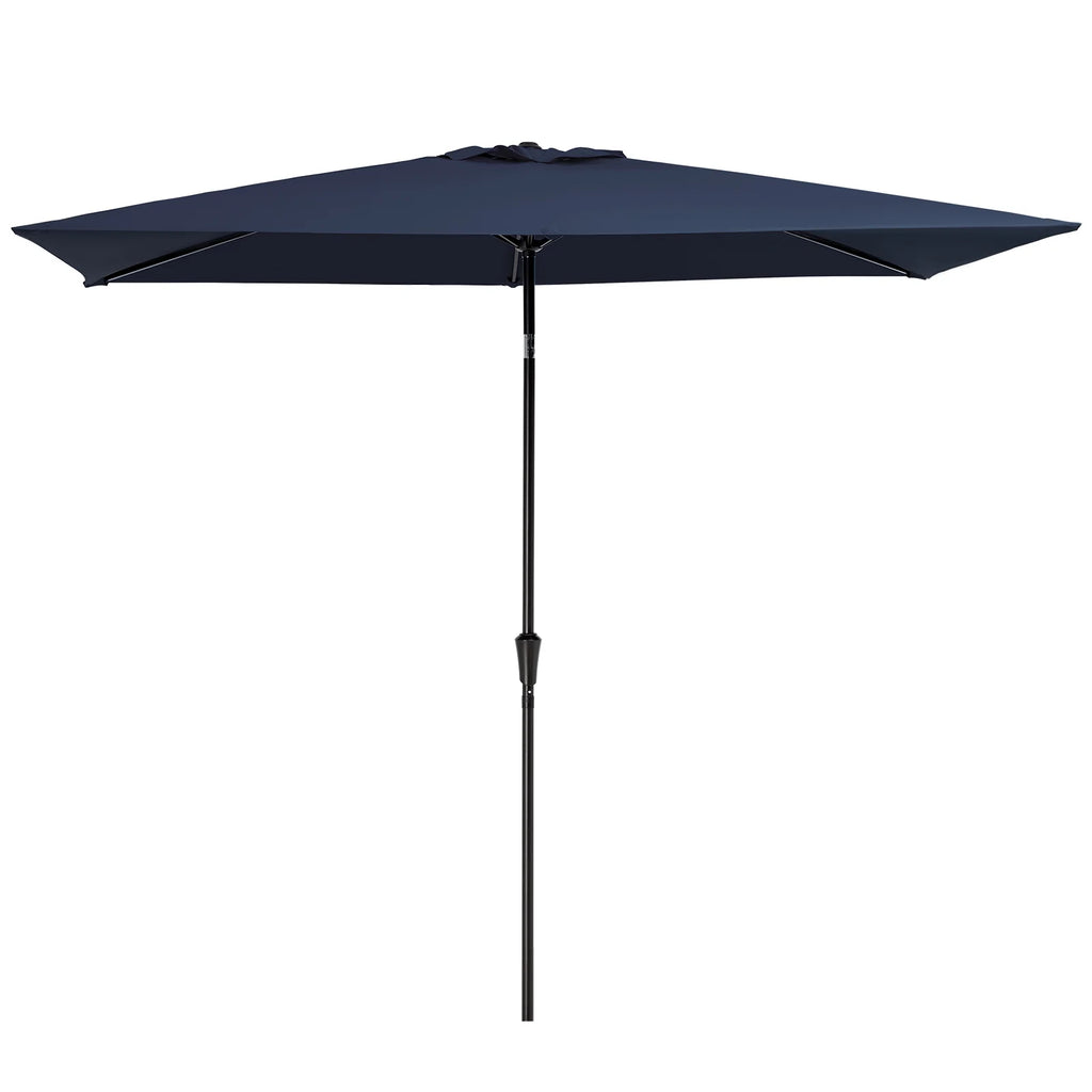 6.5' x 10' Rectangular Beige Patio Umbrella W292