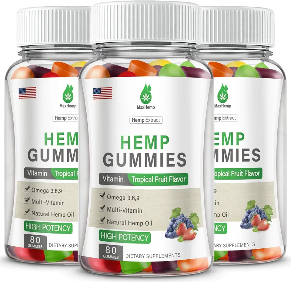 Hemp Gummies 3 Packs Vegan Bear Candy E786242