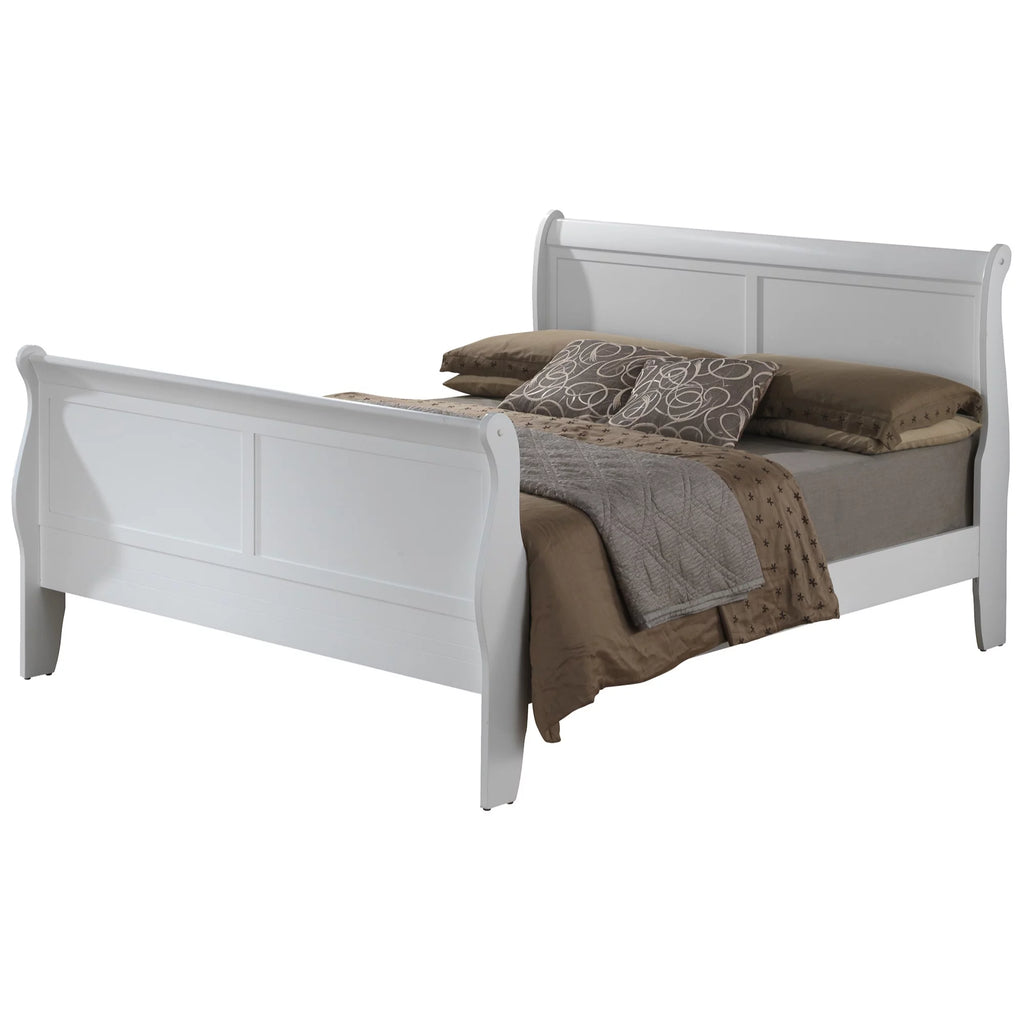 White Full Size Sleigh Bed B481971