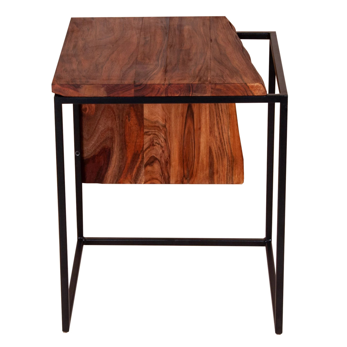 21 Inch Solid Acacia Wood Live Edge Side Table B5633