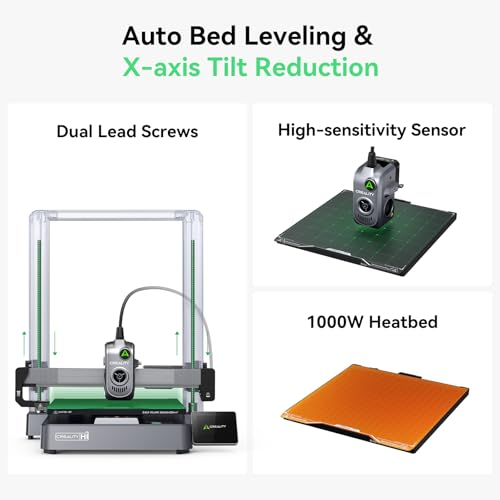 Multicolor 3D Printer with CFS, 500mm/s High Speed Printing, Full-auto Leveling, 10.24×10.24×11.81 inch J70988