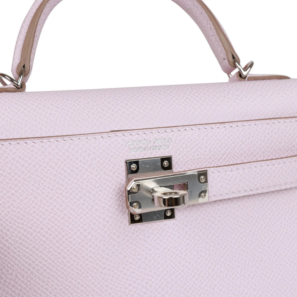 Mauve Pale Epsom Leather Handbag J467875