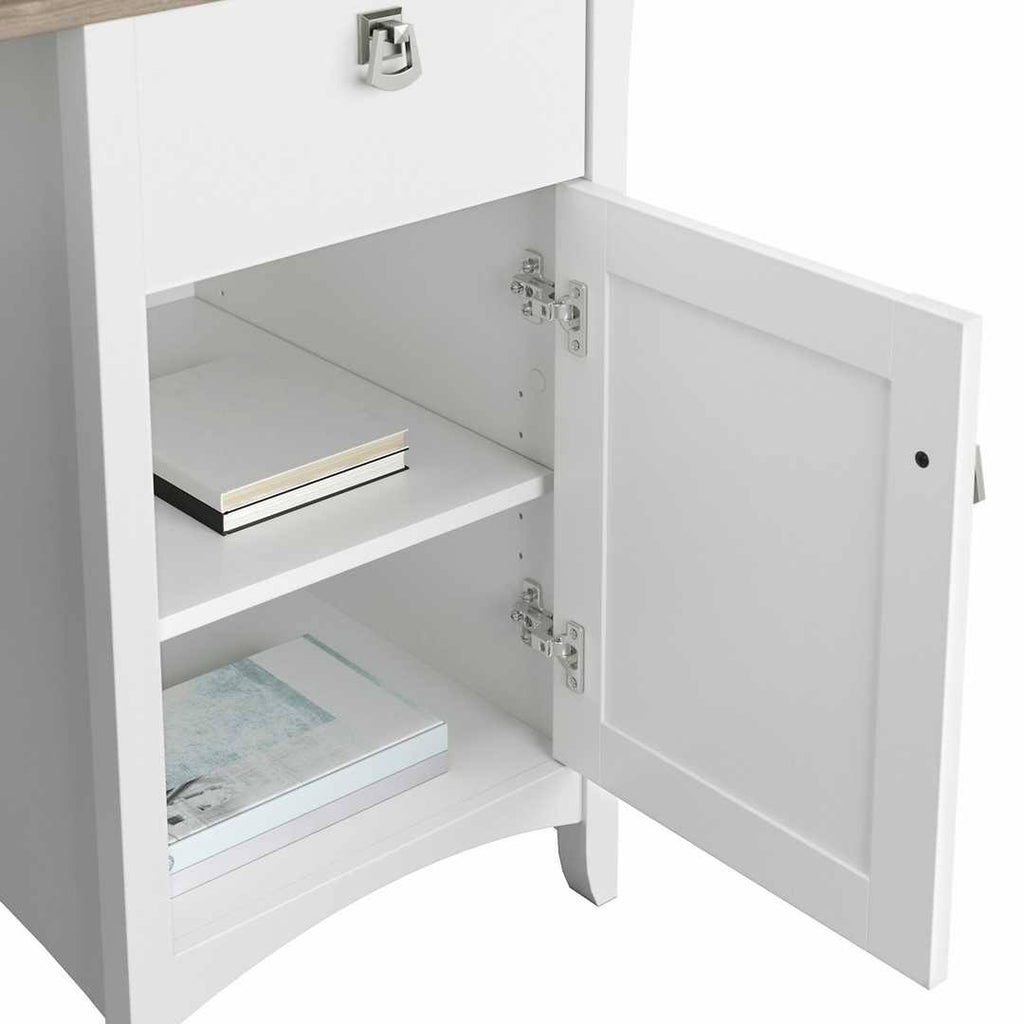 60W L Shaped Desk with Hutch R2693