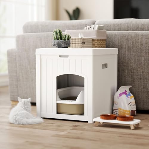 White Waterproof Resin Plastic Cat House C5234