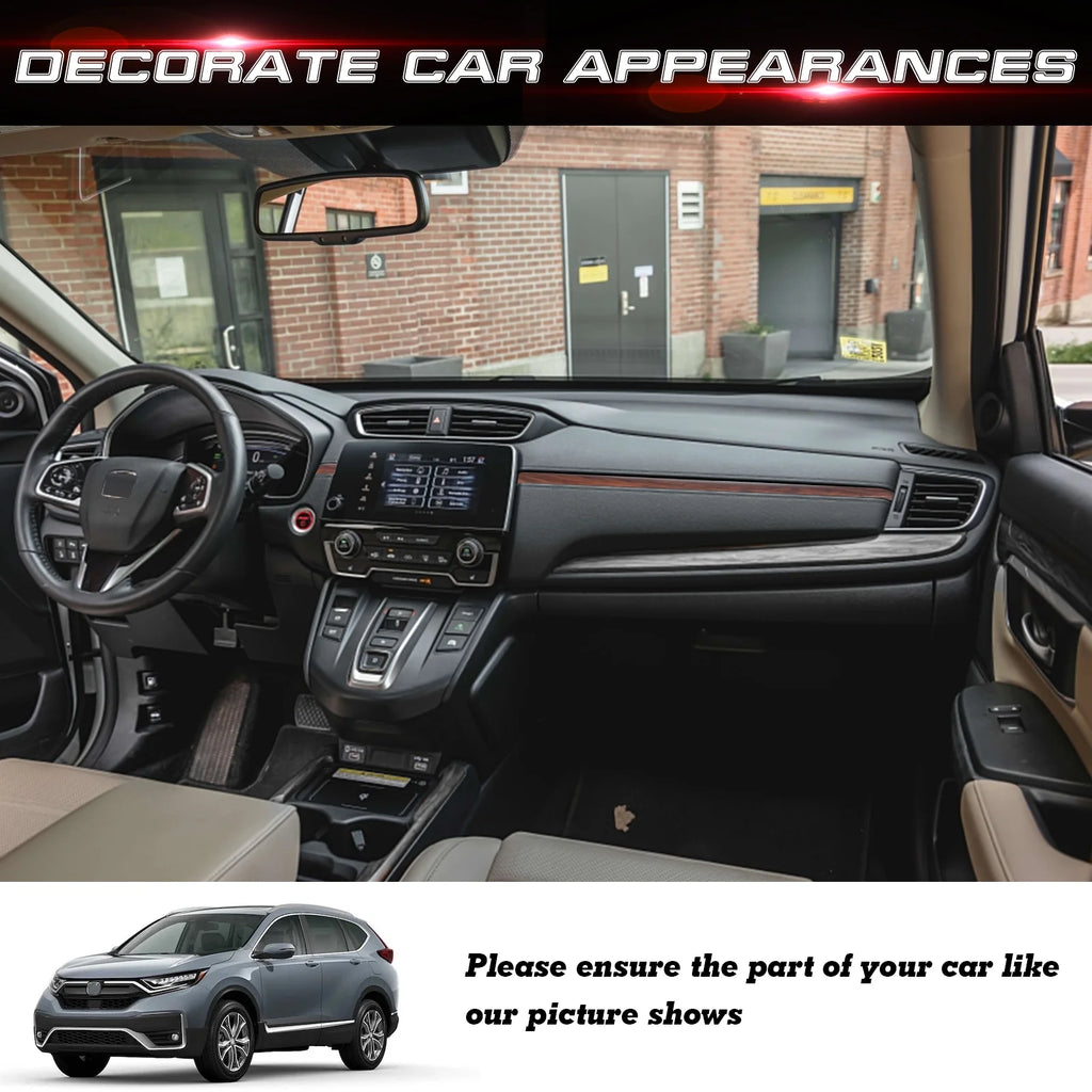 Interior Center Console Upper Stripe Panel Cover Trim Peach Wood Grain K43989