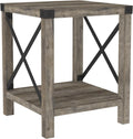 18 Inch Grey Wash Side Table M2258