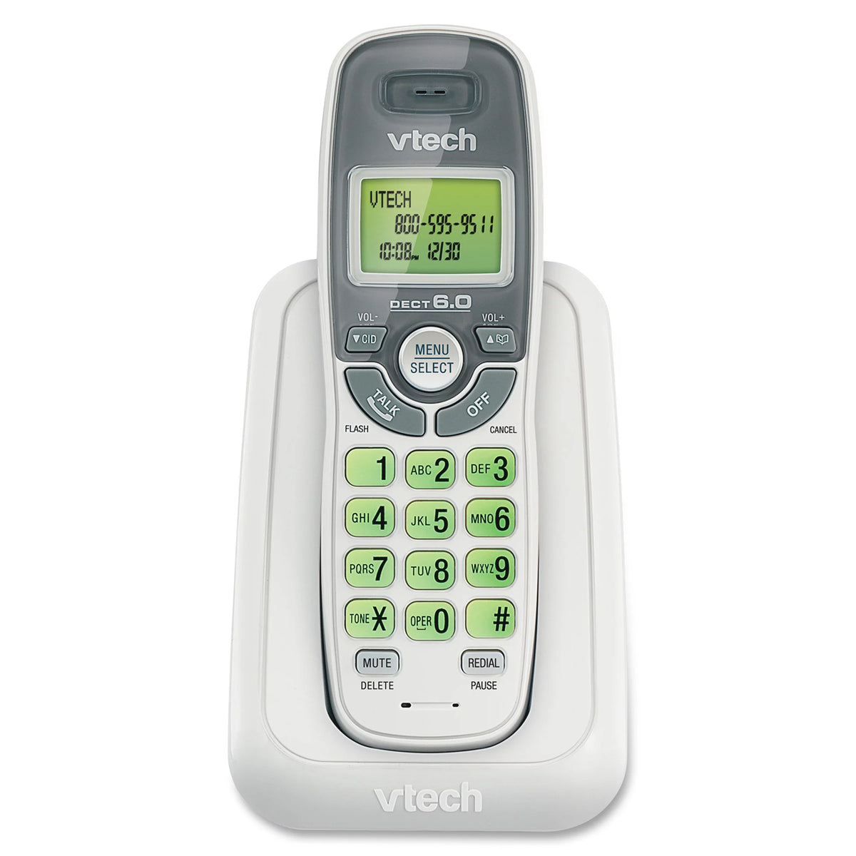 White Cordless Phone with Caller ID T878