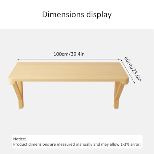 Solid Wood Wall Mounted Folding Desk 100*50CM O80453