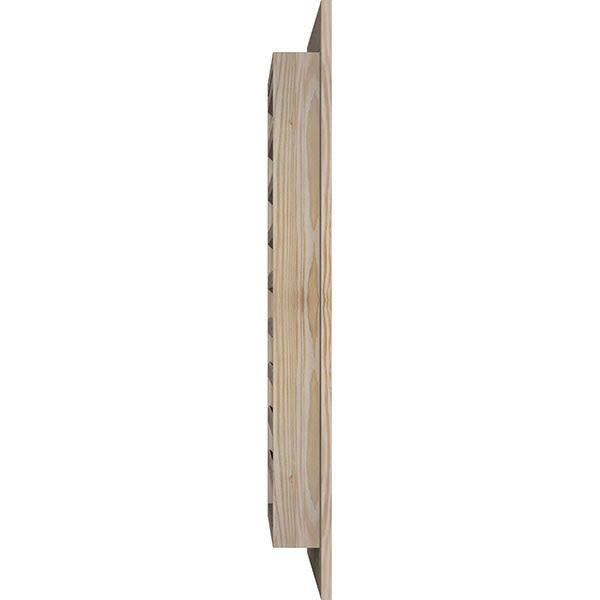 Unfinished Smooth Pine Gable Vent O753