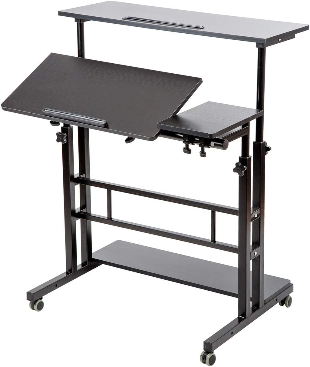 Adjustable Mobile Standing Desk with Wheels L294