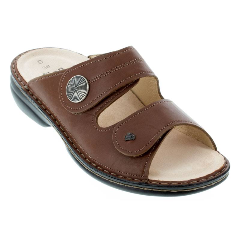 Cognac Leather Soft Footbed Shoes F5475