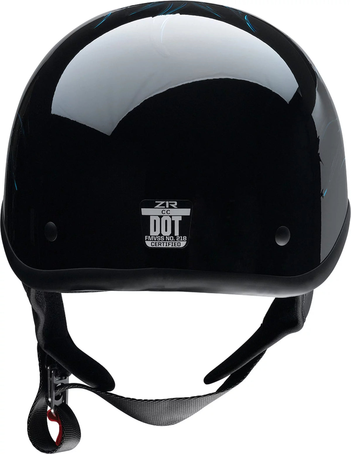 Blue Motorcycle Half Helmet B371