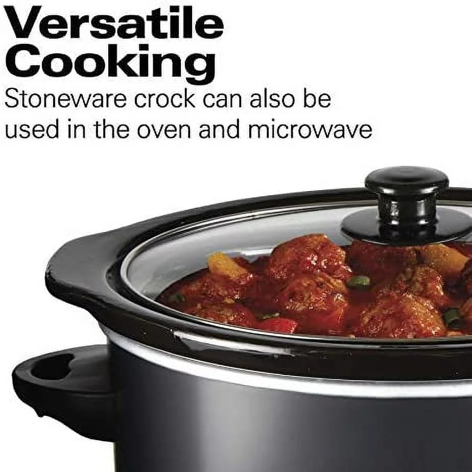 3-Quart Matte Black Slow Cooker J66768