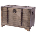 Large Natural Wood Storage Trunk and Coffee Table J765644