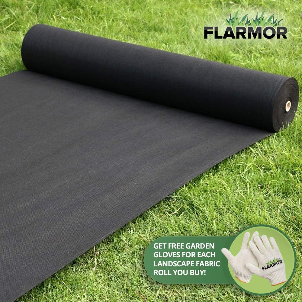 Heavy Duty Weed Barrier Garden Fabric Roll 1.8 oz 3 Ft X 300 Ft Pack of 2 Y391746