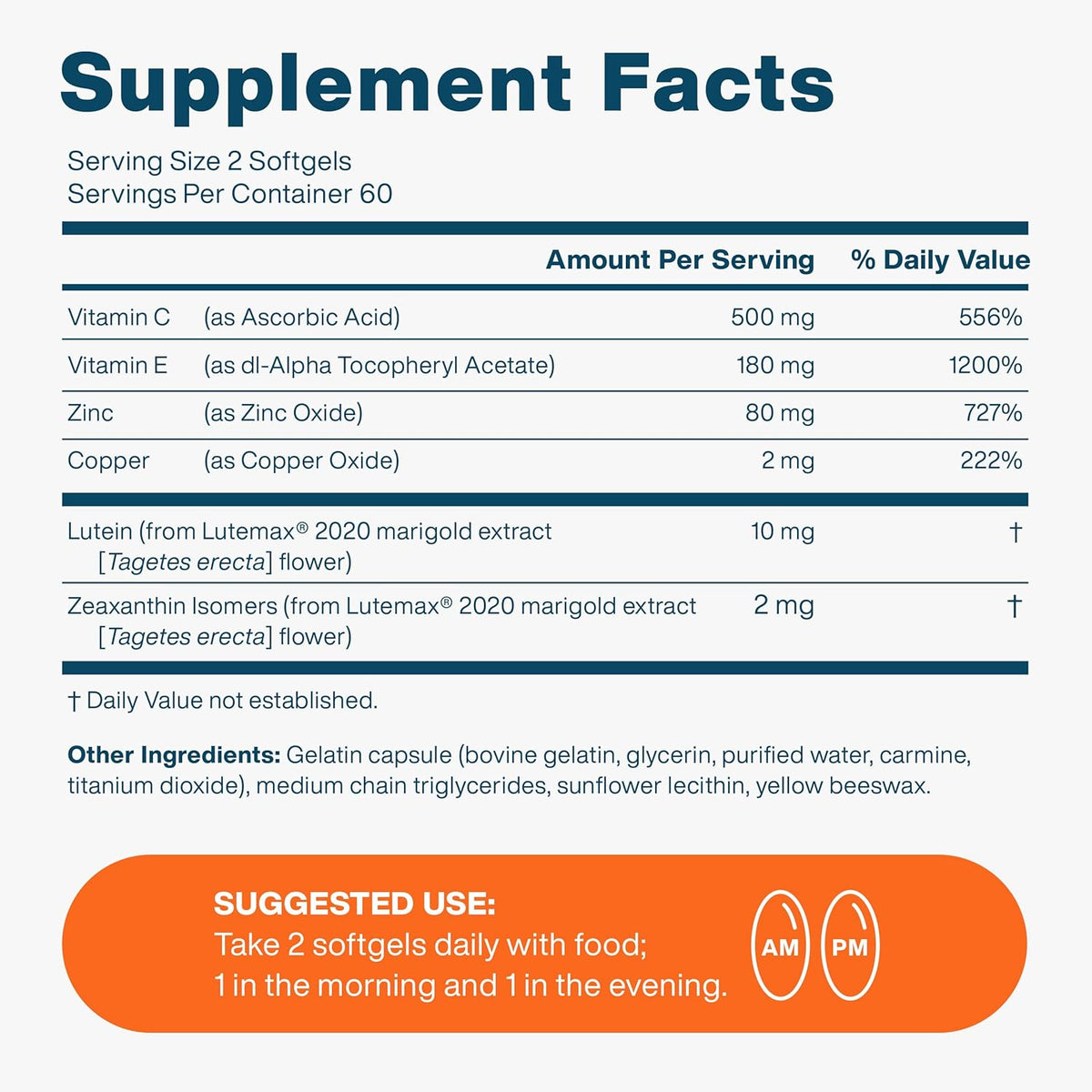 120 Mini Softgels Eye Vitamin & Mineral Supplement P232752