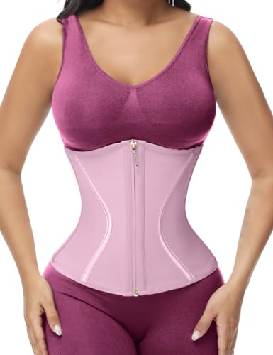 Short Torso Waist Trainer Corset Waist Cincher Body Shaper with Zipper Hooks P83969
