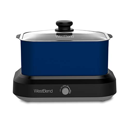 Red 5-Quart Non-stick Slow Cooker with Travel Lid and Thermal Carrying Case J6050