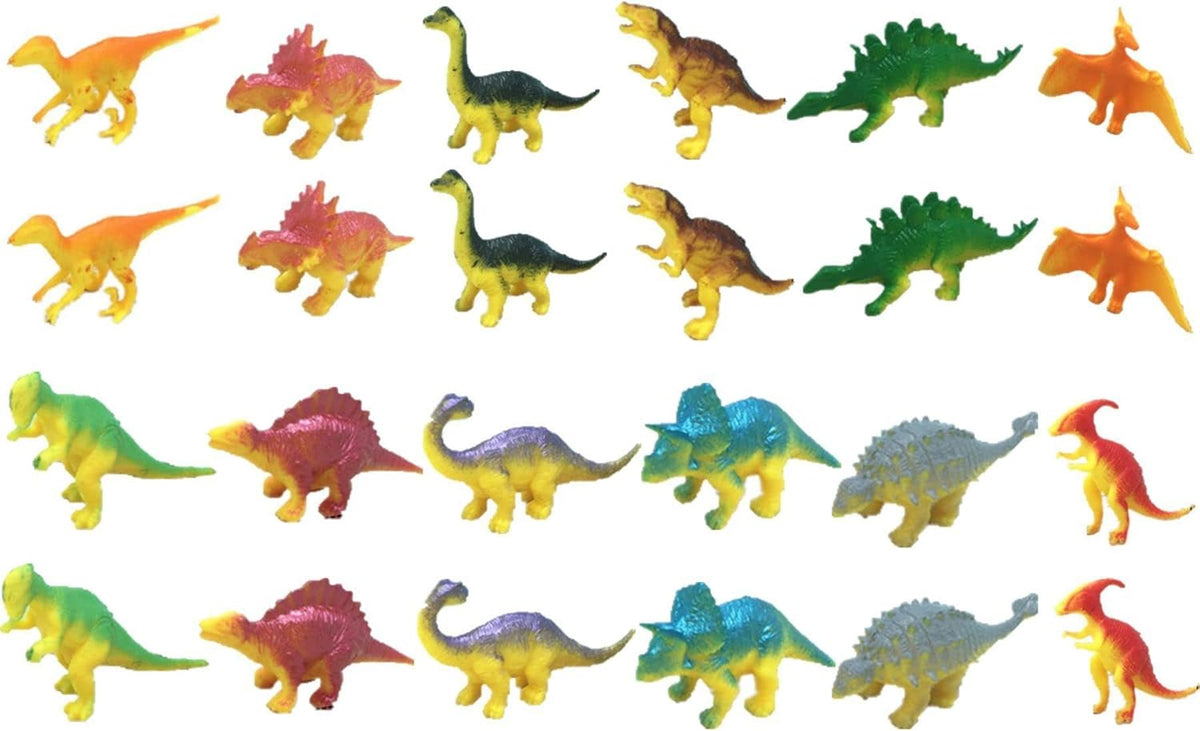 24 Packs Mini Plastic Dinosaur Toys G78229