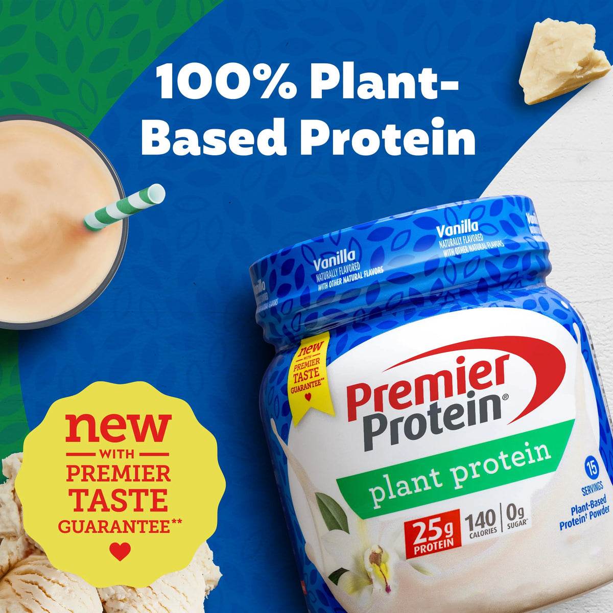 Vanilla Plant Protein Powder, 15 Servings F1027