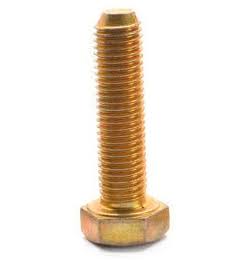 7/8 inch-9 x 6 1/2 inch Grade 8 Hex Cap Screw Yellow Zinc Plated Pk 5 W603